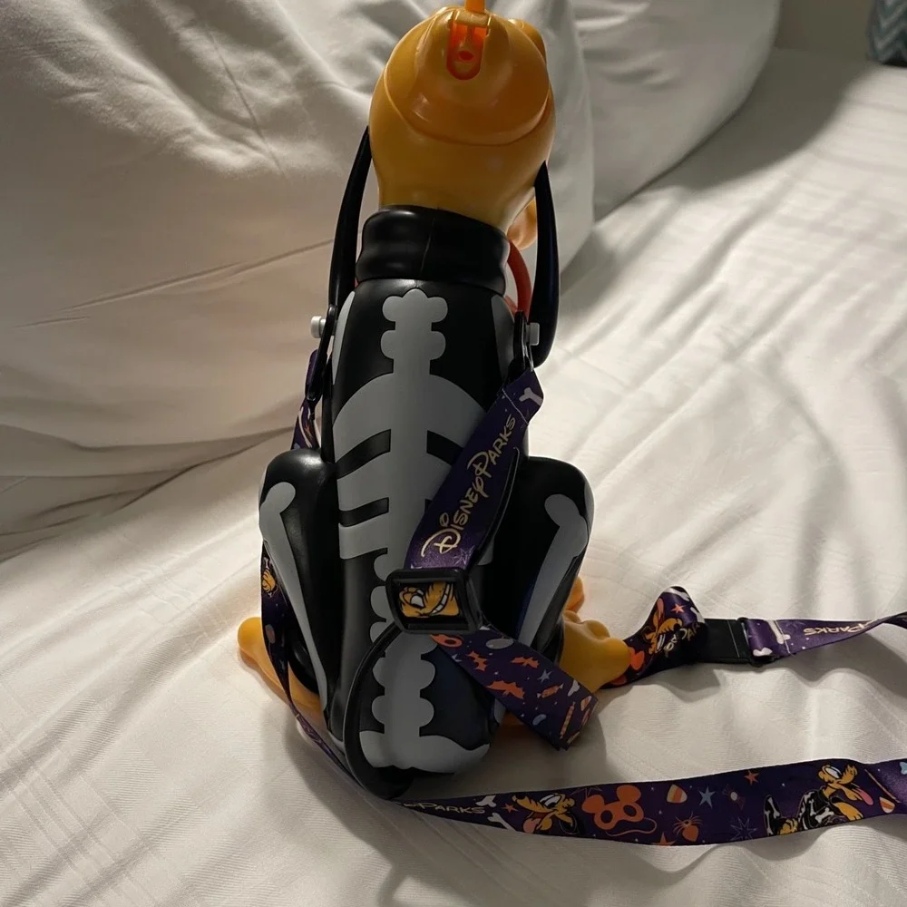 Disney‎ Parks 2025 Halloween Pluto Skeleton Sipper New Glows and Lights Up